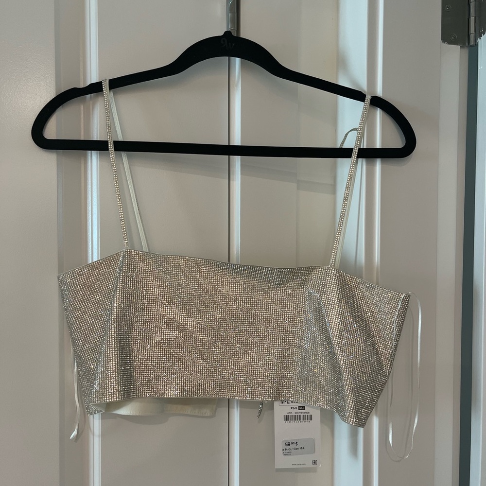 Sparkly crop top